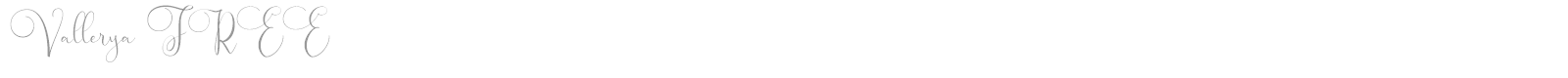 Vallerya font preview